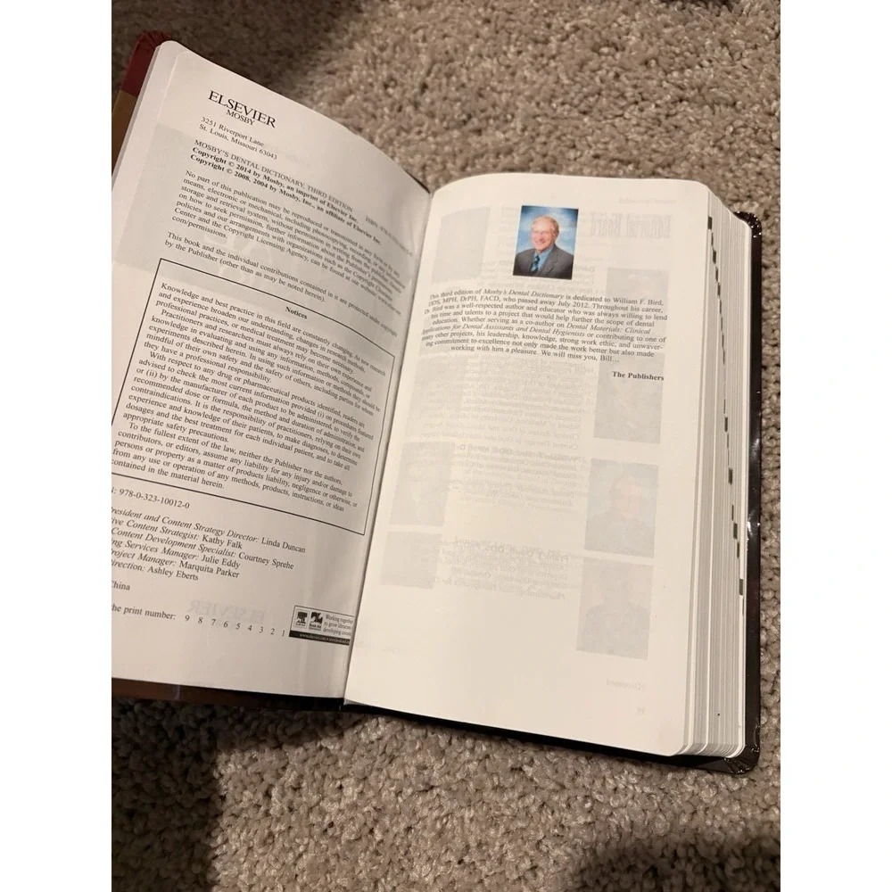 Mosby's Dental Dictionary Paperback Mosby Elsevier - Picture 3 of 3